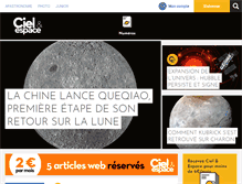 Tablet Screenshot of cieletespace.fr